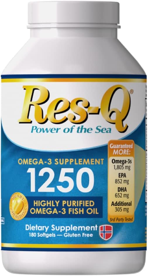 Res-Q 1250 Omega-3 Capsule cu ulei de pește