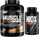 Nutrex Research Whey Protein Powder, Chocolate Muscle Infusion Whey Isolate Plus Niox Bundle