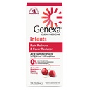 Genexa Infants' Clean Acetaminophen | Pediatrician Preferred Ingredients | Pain Reliever & Fever Reducer for Babies| Dye Free, 0% Artificial Additives | Delicious Organic Cherry Flavor, 2 fl oz
