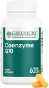 Greeniche Coenzyme Q10, 60 Caps, Coq10 de alta absorción, Vegan, Gluten Free