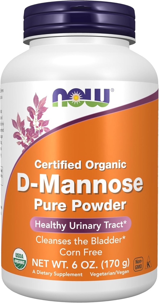 Now Foods Supplements, D-Mannose Powder, Non-GMO Project Verificado, Healthy Urinary Tract*, 6-Ounce