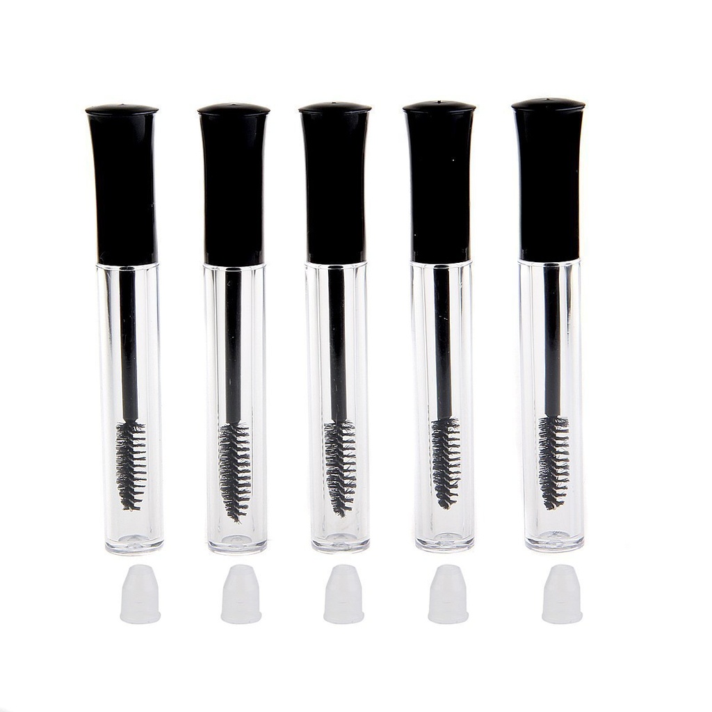 5 deploy/5ML Reusable Boş Gözlash Büyüme Yağı Mascara Şişes Tube Holder Eyelash Wand Vials with Brush