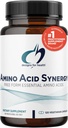 Dissenys per a Sanitat Amino Aid Sinergy - Vegetani Aidino Acids suplementaris amb BCAAs, Alfa-Ketoglutarat, Metine + B6 (P-P-P-P) - Suport per a Athletes + Muscles (120 Capules)
