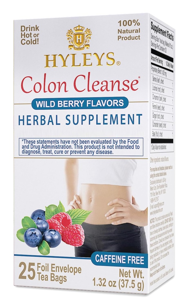 Hyleys Tea Colon Cleanse Wild Berries (1 balenie)