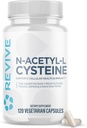 Revive MD NAC Supplement for Men & Women - N-asetyylikysteiini tukee hengitys-, kardiovaskulaari- ja soluterveyden - antioksidantti ja immuuni tuki (120 kapselia, 60 palvelinta)