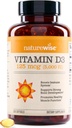NatureWise Vitamin D3 5000iu (125 mcg) 1 year Supply for Immune Support, Healthy Muscle Function, and Bone Health - Non-GMO, Gluten Free in Organic Extra Virgin Olive Oil, (Mini Softgel), 360 count