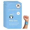 The Good Patch Nite Owl Patch, Natural Sleep Patch Support for Kid Bedtime with Tart Cherry, Chamomile, and Skullcap, Plant Powered, Sustained Release (36 Total Patches)