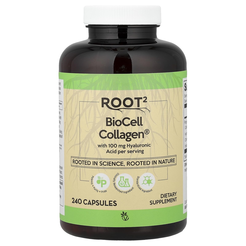 Vitacost Root2, BioCell Collagen®, 240 Capsules