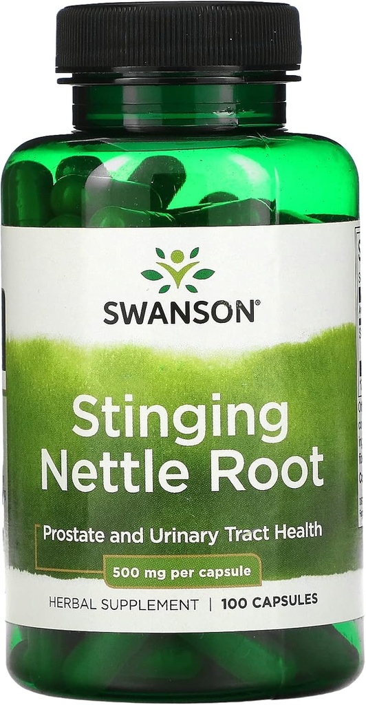 Swanson Stinging Nettle Root 500 Milligram, 100 Caps (Pack of 3)
