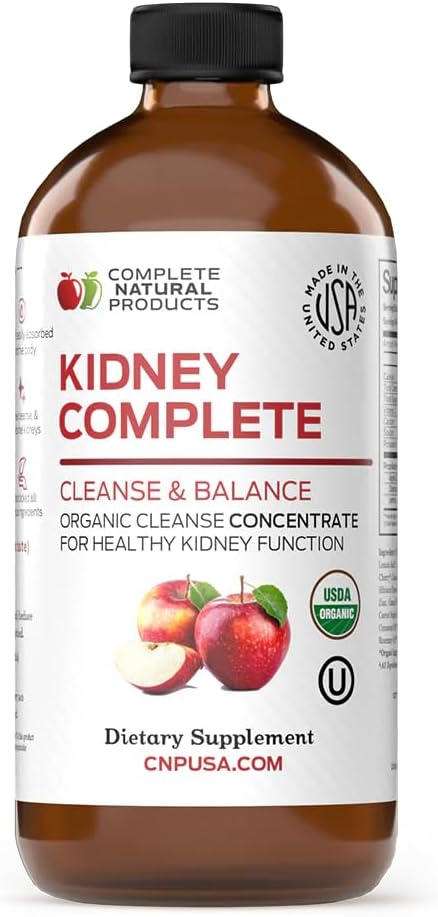 Acabat amb natural Kidney Acabat - Llid Diitary suplementari per a la implementació de Kidney, net i Detox amb Apple Cider Viinegar, Llimona, Orguea Chanca Piddrad, Beet, Àcid citric, Vitamina C, més - 12oz