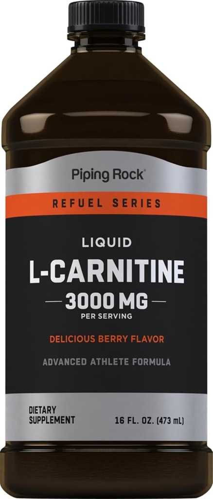 Pipling Rock L-Cannitin Silver | chatchg | Berry Fravor | สูตร Athleet | Refuel Supplement   Not GMO, Glute Free