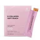 K-Nutra K-Collagen Soft Peach (15.9oz, 30 Sticks) - Agasallos vacacionais - pel, cabelo, saúde nail, xelati Tasty, absorción rápida. Collage Marine Low-Molecular, vitamina C