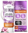 LilyAna Naturals Eye Cream til mørke cirkler og Puffiness, Under Eye Cream til rynker og poser, Anti Aging - hjælper med at forbedre tørhed; for Følsomme Hud - 1.7 oz - Made in USA