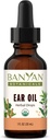 Banyan Botanics Ear Oil – 有机草药油 Ear Drops with Ashwagandha and Garlic – 抚慰和安抚 Ears – 1 oz – 非 GMO 可持续来源 Vegan