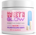 פרויקט Ad Sweet'N Glow Zero Calorie Sugar Free'Ner עם סוכני בניין קולג'ן (30 משרתים, Unflavored)