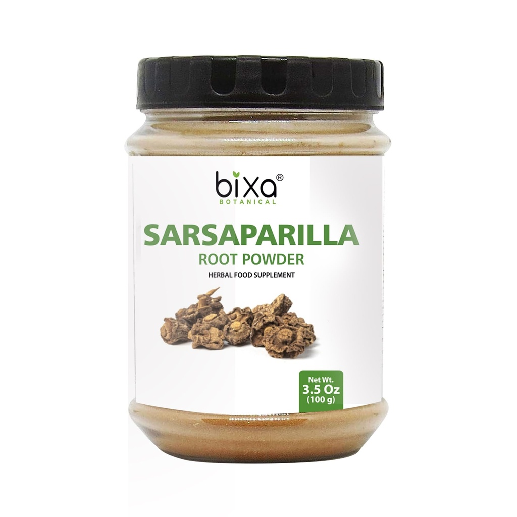 bixa BOTANICAL Sarsaparilla Root Powder (HEMIDESMUS INDICUS) - 100g(3.5 Oz) Pack of 1| Natural Blood Purifier & Cooling Agent |Anti Oxidant Herbal Supplement