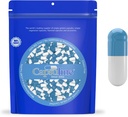 Capsuline 彩色尺寸 0 空 Gelatin Capsules Blue/ White 10000 伯爵 QQ Kosher & Halal 认证 QQGluten 免费