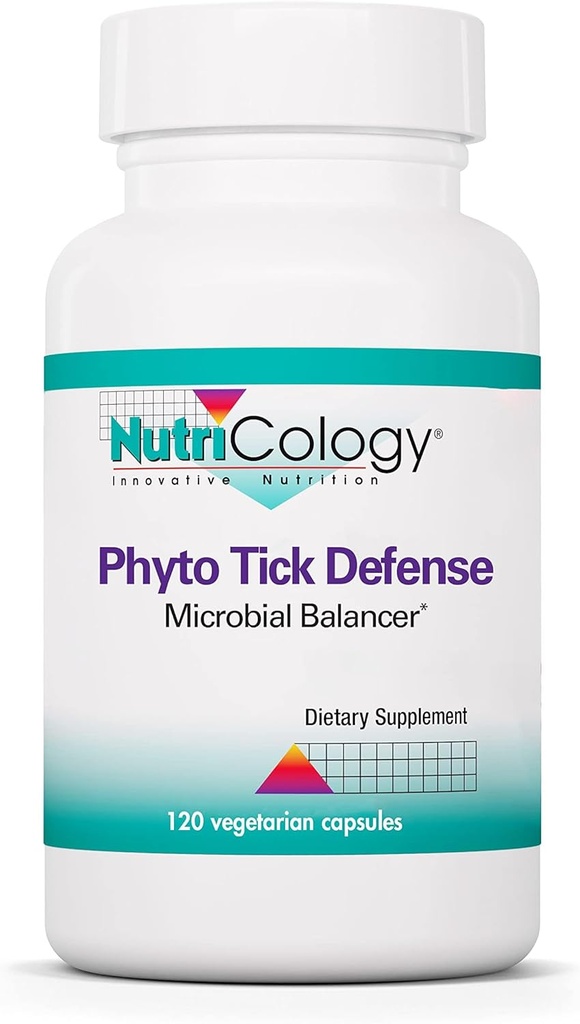 Nutricology - Phyto Tick Defense Supplement - Sienikompleksi, Sieniuute, Lions Mane, Cordyceps, Beta Glucans, Kasvissyöjä Kapselit - 120 Count