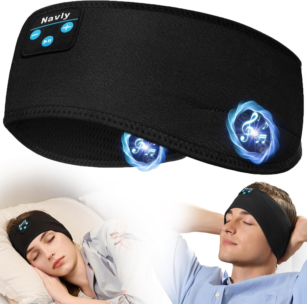 Navly Sleep Kulaklıklar, Soft Cozy Earbuds ilə 10Hrs İdman Başçıq, iş üçün Ultra-Thin HD Stereo Dinamikləri ilə Başçıq,Running,Yoga,Travel
