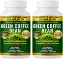 Verde Coffee Bean Extract, 100% Pure Green Coffee Bean Cápsulas, 50% ácido clorogênico, 10.000 mg de força, 120 cápsulas, 4 meses de fornecimento, sem OGM e sem glúten, tradicional suplemento de ervas