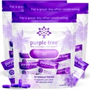 Purple Tree Post- Celebration Wellness 124; Wsparcie dla wątroby, Hydration & Replenisher 124; Dihydromyricetin DHM, Milk Thistle, Electrolytes, Witaminy 124; Bachelorette & Bachelor Party Zestawy, 30 Pakiety (120 tabletek)