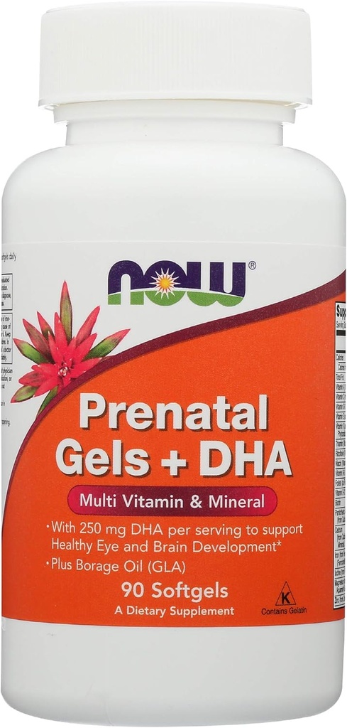 Тепер Продукти Prenatal Gels Plus DHA, 90 CT
