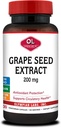 Olympian Labs Grape Seed Extract Capsules - 200 mg - 100 Zeleninové kapsle Podpůrné srdeční zdraví, Antioxidant Protection.
