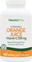 NaturesPlus Oranžinės sultys Chewable Vitaminas C - 500 mg, 180 tablečių - didelio stiprumo imuninės paramos papildas, Antioksidantas - Švelnus ant pilvo - Vegetaras, Gluten- Nemokamas - 180 Paslaugos
