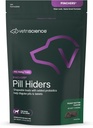 VETRISCIENCIENCE Pinchers Pill Hiders Chews, Envoltório de comprimidos não gordurosos com probióticos para cães, Disfarçar pílulas pequenas, cápsulas e comprimidos, macio e mastigar, gut e Imune Suporte, Manteiga de amendoim, 45 Contagem