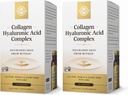 SOLGAR Collagen Hyaluronic Acid Complex - 30 Tablets, Pack of 2 - Non-GMO, Gluten Free, Dairy Free - 60 Total Servings