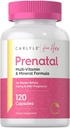 Carlyle Prenatal Vitamins for Women | 120 Capsules | Multivitamin and Mineral Formula with Folic Acid | Non-GMO and Gluten Free Supplement | for Her
