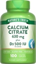 Nature's Truth Plastic Citrate with Vitamin D3