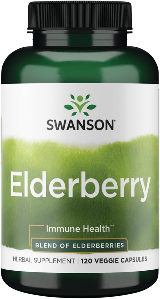 Swanson Elderberry 575 Милиграми 120 Veg капсули