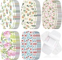 Sinmoe 100 Pcs Large Bandages 2 x 4 Inch Latex Free Big Adhesive Flower Wound Care Flexible Fabric Bandages for Care and Protect Wounds