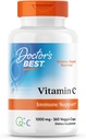Doctor 's Best Vitamin C dengan Q-C, Dukungan Imune, Non- GMO, Gluten Free, Soy Free, Vegan 360 Veggie Caps