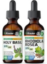 BIO KRAUTER Holy Basil Tincture 2 Fl. Oz. " Rhodiola Rosea Tincture 2 Fl. Oz.