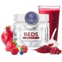 Reds Powder with 39 Superfoods, Antioxidant-Rich [Red Powder Superfood], Probiotics & Digestive Enzymes for Energy, Metabolism & Gut Health - Red Berry Flavor - 4.13 Oz