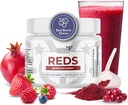 Vermellos: Super Reds Powder con 39 Superfoods, Antioxidant-Rich Red Powder Superfood, Probiotics & Digestive Enzimas for Energy, Metabolism & Gut Health