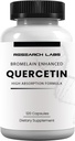 Research Labs QuercsalisTM Quercetin w/Bromelain,120 Veg kapsulas. Augstas absorbcijas formula. Atbalsta sirds veselību, imūnās sistēmas, pretuzliesmošanas, pretasins veselības