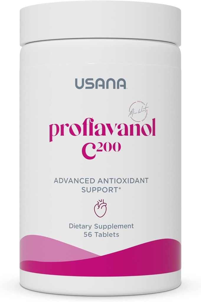 USANA Proflavanol C200 - Advanced Antioksidan dengan Bioflavanoid dan Vitamin C untuk Heart Health - 56 Tablet - 28 Hari Suppply