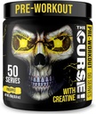 Der Fluch! Pre Workout Pulver für Männer & Frauen, Koffein, Beta-Alanin, Kreatin, L-Citrullin, 50 Servierungen, Ananas Flavor – Boost Energy, Strength & Focus