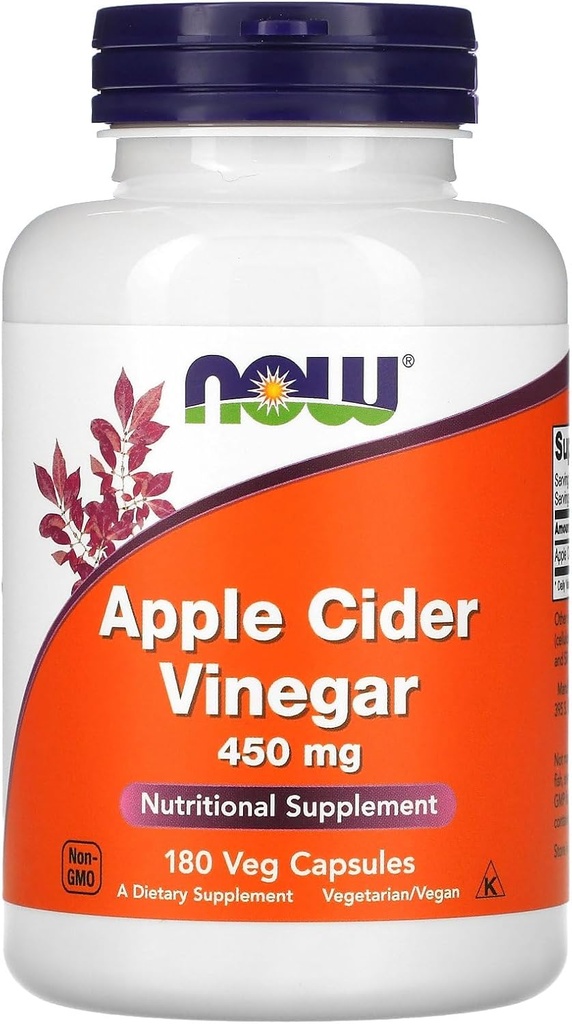 Maintenant aliments - vinaigre de cidre de pomme 450 mg 180 capsules
