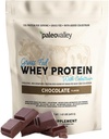 Paleovalley 100% Grassfed Whey Protein Powder with Colostrum, 13g Protein, Chocolate, Muscle Building, Имунна поддръжка, Gut Health