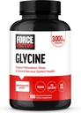 FORCE FACTOR Glycin til at fremme afslapning og rolig søvn, Support Kognitiv funktion, Mood Balance, og nerve sundhed, 100 vegetabilske kapsler