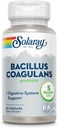 SOLARAY Bacillus Coagulans Probiotic - 5 miliarde Microorganisme vii - Digestion and Gut Health Support - Full Body Health Probiotics with Inulin Prebiotic Fiber, 60-Day Guarantee, 30 Serv, 60 VegCaps