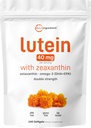 Micro Ingredients Lutein & Zeaxantin 40mg Softgels, 240 Count, with Astaxantin, Omega-3s, & Fosfolipids 