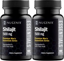 Nugenix Essentials Shilajit kapsulas papildinājums - 500 mg, standartizēts līdz 50% Fulvic Acids, 120 kapsulas