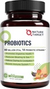 Probióticos para mulheres, homens e crianças, 60 bilhões de probióticos para a saúde digestiva -14 Strains, Prebióticos e Probióticos para Gut Health & Imune Support, Gluten Free, Non-GMO, 90 comprimidos