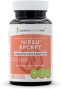 Hirsu Secret 60 Capsules, 1000 mg, Saw Palmetto, Black Cohosh, Vitex, Spearmint, Lavender, Green Tea.